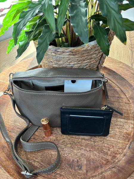 Mila crossbody bag - Dark Taupe