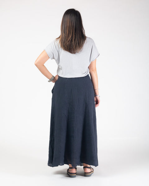 Lula linen skirt - Navy