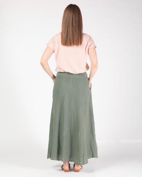 Lula Linen skirt - Khaki